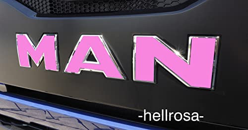 W.B.A. Aufkleber passend für Man Emblem TGX Euro 6 ab Bj. 2013 Farbe: Hellrosa/Soft pink Glanz