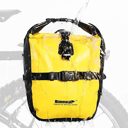Rhinowalk Sacoche de vélo étanche pour Porte-Bagages, Porte-Bagages, Poches latérales, Sac de vélo, Sacoche arrière