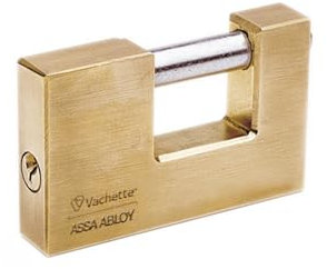 Vachette Aube 1000-90/SC Titan Vorhängeschloss, Messing
