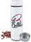 GRAZDesign Teeflasche mit Sieb to go, Thermobecher personalisiert mit Namen, Teebecher Teekanne mit Siebeinsatz, Thermosflasche Edelstahl 500ml Motiv Buchstaben