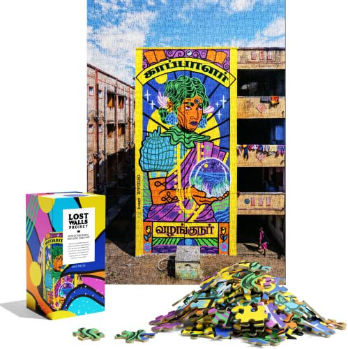 Cool Jigsaw Puzzles 1000 Pieces for Adults Featuring Fun Murals from Around The World - Best 1000 Piece Puzzles for Family and Teens - 20x29 Inches by Lost Walls Project (Providers & Protectors)