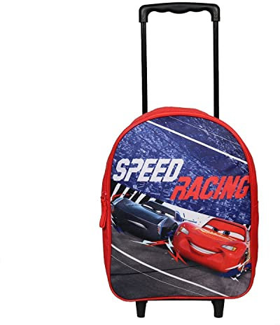 Bagtrotter Rucksack mit Rollen, 31 cm, Disney Cars, Rot