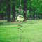 LJLIFART Gazing Ball Spiral Dekoratives Windspiel 33 cm mit Drehhaken und 5,1 cm Glühen Glaskugel, einzigartiges Geschenk und hängende Dekoration für Innen- und Außenbereich, Gartendekoration