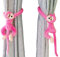 1 Paar niedlichste Affe Vorhang-Raffhalter Set weicher Plüsch Tier Vorhang Halter Clips Haken Kinder Kinderzimmer Schlafzimmer Deko Fenster Vorhang Raffhalter Baby Dschungel Schlafzimmer Zubehör