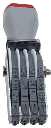 WANLIAN 4 Digits Number Rubber Stamp Business Stamps Multi- Functional Creative Rolling Wheel Stamp Personalized Number Stamps Symbol Office Date Stamp