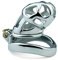 LZMYZ Neue Mamba Cock Cage Edelstahl Peniskäfig Keuschheitskäfig Extrem SM Metall Keuschheitsgürtel für Herren Sklaven Bondage Abstinenz Sexspielzeug(Bogenring-45mm)