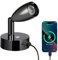 acegoo 12V Leselampe Wohnmobil LED Dimmbar Bett Lampe mit USB-Schnellladegerät, Flexible Spot DC 24V 3200K Wandmontage, für Boot Wohnwagen Camper Van Yacht Innenbeleuchtung (Glanz Schwarz, 1 Stück)