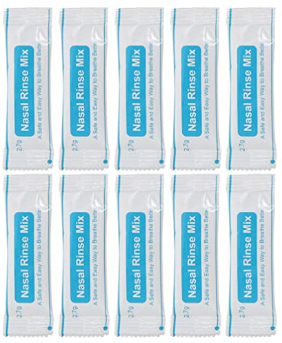 Beavorty Nasenpflege 80st Nasale Salze Instant Nasenspülsalz Nasenreiniger ssalze Sinus Nasendusche Nachfüllset Nasenhöhlenschutz Nasenspüllösung Nasensalz Pflege Plastik Hilfsstoffe Weiß
