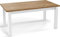 WFL GROUP Moderner Rechteckiger Ausziehbarer Esstisch - Platzsparend - Weiße Holzbeine - 160 bis 200 cm - Hergestellt in EU - 160 x 80 cm - Wotan Eiche