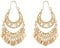 Cubahop Vintage Mandala Blume Quaste Pailletten Ohrringe - Tribal Ethnische Hoop Schmuck Geschenke für Frauen und Mädchen (Gold A)