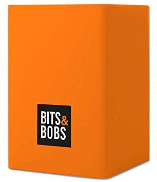 Grafoplás Stifthalter aus Silikon | Neonorange | 9,5 x 6,5 x 6,5 cm | perfekt für den Schreibtisch | Bits & Bobs Pop Up Design | Neonfarben