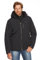 Jeff Green Herren Atmungsaktive wasserdichte Winter Ski Snowboard Jacke Bergen 12.000mm Wassersäule und Abnehmbare Kapuze, Größe:XXL, Farbe:Deep Black