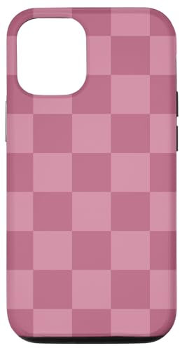 Custodia per iPhone 13 Rosa Chiaro Classico Scacchi Grande Scacchiera