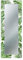 Lupia - Specchio da Parete Moderno, MIRROR FANTASY TROPICAL GREEN Cornice Stampata in Legno, Arredo per Camera, Soggiorno, Ingresso, Specchio Corridoio, Specchi da Parete Vintage, Vetro, 44x127 cm