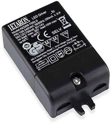 Transformateur LED - Transformateur LED - Bloc d'alimentation - Transformateur électronique LED - Alimentation de commutation - Courant constant 350-700 mA - 21-27 W - Intensité non variable