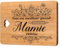 Cadeau Mamie, Cadeau pour Mamie, Planche à Découper en Bambou Naturel, Cadeau Anniversaire Mamie, Idée Cadeau Grand Mère Original, Cadeau Mamie Original