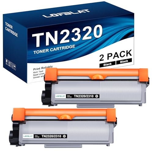 LOFBLAT TN2320 TN-2320 Ersatz für Brother TN 2320 TN2310 TN-2310 Toner für Brother MFC L2700DW L2700DN L2720DW L2740DW DCP-L2520DW L2540DN L2560DW HL-L2340DW L2360DN L2300D L2365DW (2 Schwarz,TN2320)