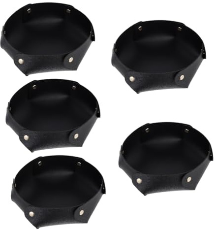 Abaodam 5stücke Faltbarer Würfelteller Aus Pu Elegante Aufbewahrungsschale Für Würfel Schmuck Schlüssel Und Mehr Zusammenklappbar Praktischer Organizer Für Schreibtisch Und Zuhause