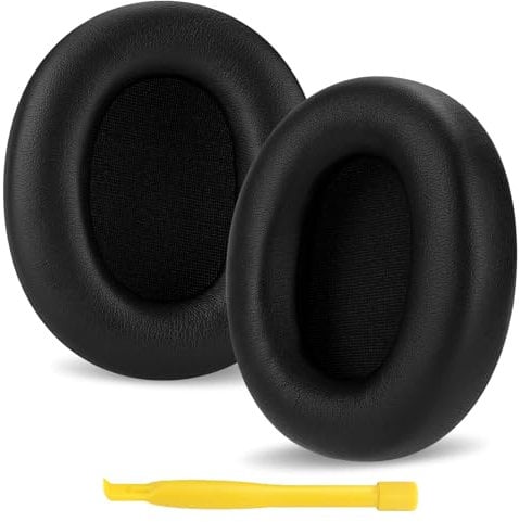 Replacement Ear Pads for Skullcandy Crusher ANC 2 Headphones, Cushions, Covers (Protein Leather/Black)
