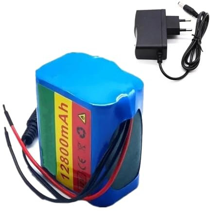 Pack de batterie au lithium polymère 12 V Batterie Li-ion rechargeable 12,8 Ah Batterie portable puissante avec chargeur 12,6 V 2 A 12V12.8Ah