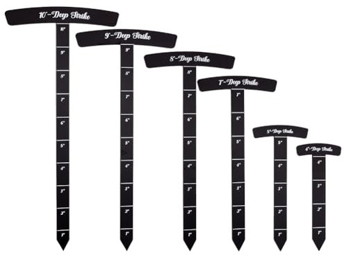 BENECREAT 6pcs Black Objective Point Markers, T-Shape Acrylic Ruler Objective Makers Set with Protective Film Objective Marker Gaming Accessory for Tabletop Wargames