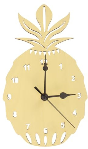 Gadpiparty Nordic Stil Ananas Form Stille Wanduhr Dekorative Büro Uhr Einfach Installieren