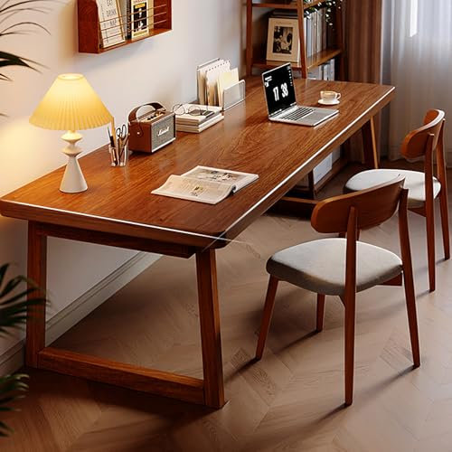 MESCXTY Scrivania per Computer in Legno massello, Tavolo da Gioco per PC di metà secolo,postazione di Lavoro per Studio e Scrittura,Eccellente capacità di carico,per casa,Ufficio