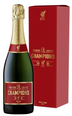 Liverpool FC Premier League Champions 2025 Champagne