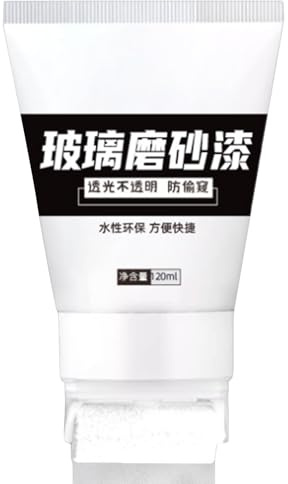 Generisch Peinture pour verre de 500 g de confidentialité - Spray de verre brossé pour la maison - Résistance aux UV et imperméable