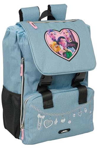 K-Pop Demon Hunters - HUNTR/X Kinderrucksack, ausziehbar, pflegeleicht, ideal für Kinder verschiedener Altersgruppen, bequem und vielseitig, Widerstandsfähigkeit, 28,5 x 15 x 41 cm
