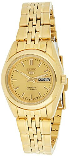 SEIKO Damen Analog Automatik Uhr mit Edelstahl Armband SYMA38K1