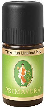 PRIMAVERA Ätherisches Öl Thymian Linalool bio 5 ml - Aromaöl, Duftöl, Aromatherapie - kräftigend, aktivierend, anregend - vegan