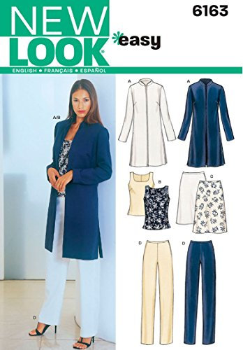 New Look 8-10-12-14-16-18 Sewing Pattern 6163 Misses Separates, Cotton, Multicolor
