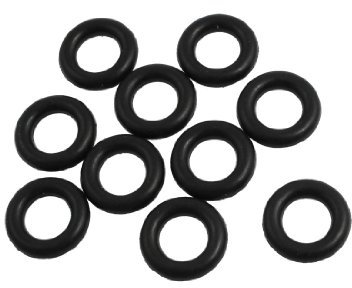sourcing map 4 mm x 18 mm Black Rubber Sealing O Ring Seal Tüllen Waschmaschine 10 PCS de