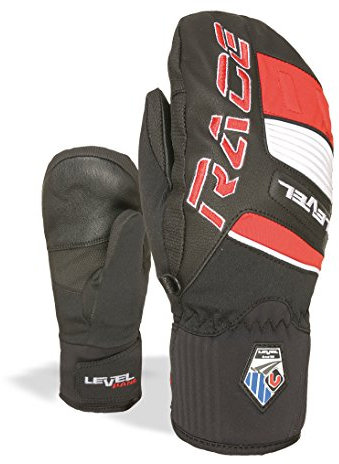 Level - LEVEL - Gants Junior - Glove Race JR Mitten Noir/Rouge - tailles: 6