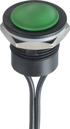 APEM IAR3F1300 IA Series Drucktaster 24 V/DC 2 A 1 x Aus/(Ein) tastend (Ø x H) 16 mm x 20 mm IP67 1 St.