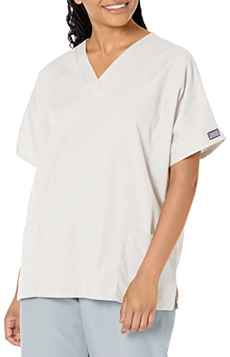 Cherokee Scrubs for Women Workwear Originals V-Neck Top 4700, Turquoise, S