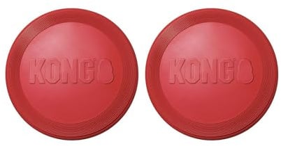 Kong Volante de Goma, Paquete de 2 Unidades, Color Rojo