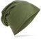 Miobo Slouch Beanie Mütze, Long, Unifarbe, Herren Damen, Farngruen