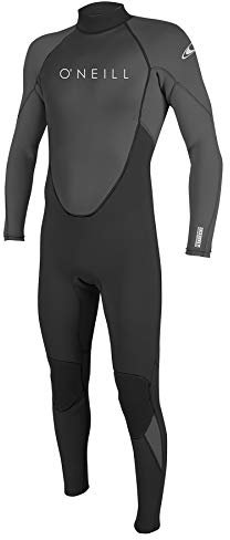 O'Neill Wetsuits Men's Reactor-2 3/2mm Back Zip Full Wetsuit, Black/Graphite, M UK