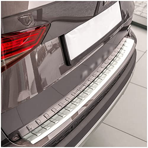 teileplus24 AL102 Ladekantenschutz Aluminium kompatibel mit Seat Ateca 5FP Cupra Ateca Matt 2016-, Farbe:Silber