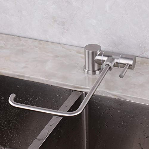 Grifo puro, grifo cocina osmosis abatible, acero inoxidable 304, cuello de cisne, grifo de cocina,1/2 o 1/4-B1-tubo en ángulo recto agua pura