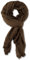 fashionchimp BASIC-Schal für Damen mit weichem Fransensaum, Tuch in leichter Qualität mit Baumwolle, einfarbig (Braun)