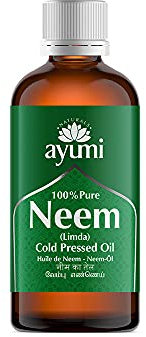 Ayumi Pure Neem Oil with Vitamin E | For Athletes Foot Treatment & Infections | Neem Oil for Plants Spray & Gardening | Neem Skin Oil to Combat Acne | Oil for Insect Repellent Spray |1x100 ml