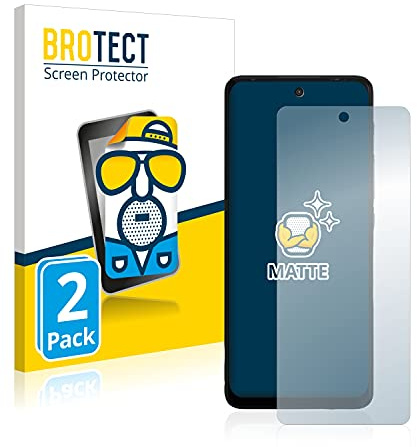 BROTECT Schutzfolie für Motorola Moto G60 | 2 Stück Entspiegelnder Displayschutz Made in Germany Matte Displayschutz-Folie Anti-Reflex Anti-Fingerprint Einfache Montage