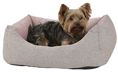 Kerbl Pet Kuschelbett Golden 70x85x23cm, rot/braun