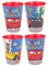 Gold1 4pc X Cartoon Character Drinking Cup Pack, Tumbler Re-Usable Plastic (Car Racer)