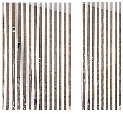 2 Austauschrollos Ersatzrollos 128x240 u. 53x240 cm für Kleine Wolke Eck-Duschrollo Streifen weiß
