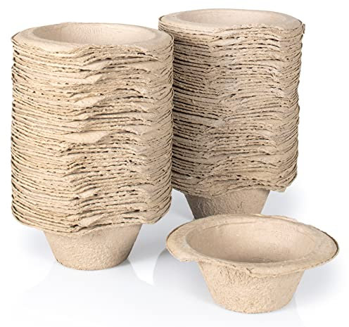 Easy Care Solutions | Disposable Pulp Sick Bowls with Rim | 1000ml | Pack of 50 (Pack of 100)