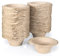 Easy Care Solutions | Disposable Pulp Sick Bowls with Rim | 1000ml | Pack of 50 (Pack of 100)